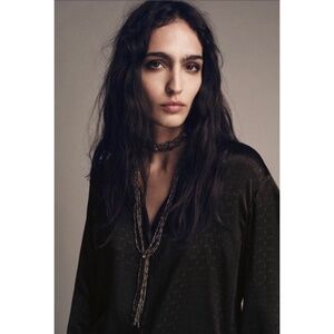 Zara Beaded Choker Necklaces Pack of Two 2 Gray